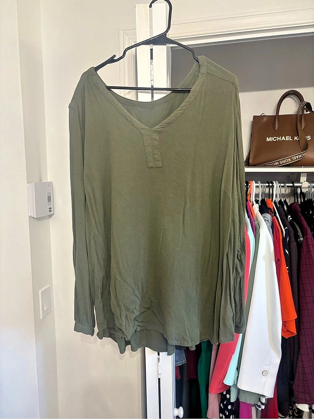 Olive Green Long Sleeve Tunic